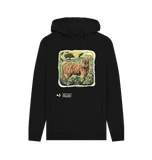 Black 'Arty Cow' Hoodie