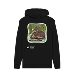 Black 'Arty Hedgehog' Hoodie