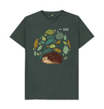 Dark Grey Men's Hedgehog T-Shirt