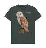 Dark Grey Men's Owl T-shirt