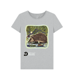 Grey Recycled Printed T-Shirt Front