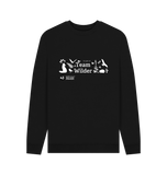 Black Printed Sweater Front