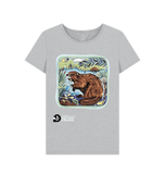Grey Recycled Printed T-Shirt Front