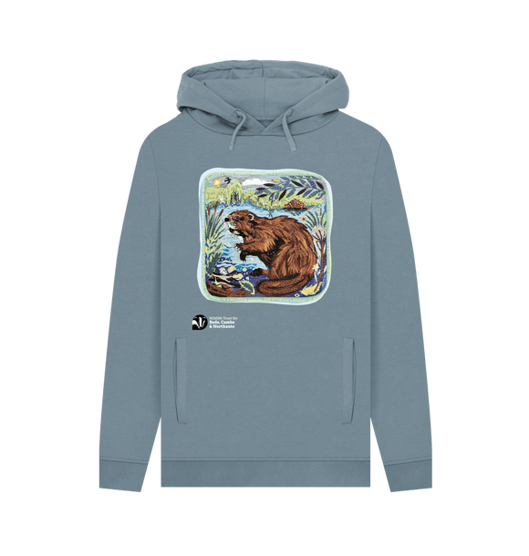 Stone Blue 'Arty Beaver' Hoodie