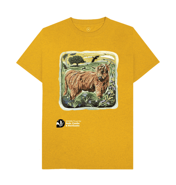 Sunflower Yellow 'Arty Cow' T-shirt