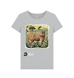 Grey Recycled Printed T-Shirt Front