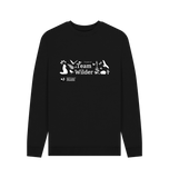 Black Unisex team wilder staff sweatshirt back