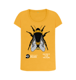 Mustard Printed T-shirt Front