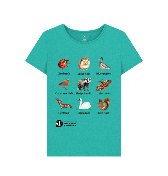 Seagrass Green Fun alternative animal names v 1- Women's fit t-shirt