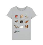 Grey Recycled Printed T-Shirt Front