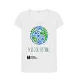 White Printed T-shirt Front