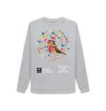 Light Heather Printed Sweater Front