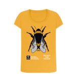 Mustard Printed T-shirt Front
