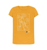 Mustard Women's Scoop Neck Autumn Cyclamen T-shirt