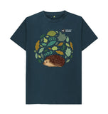 Denim Blue Men's Hedgehog T-Shirt