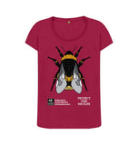 Cherry Women's Fit Organic Cotton Geometric Bee T-Shirt