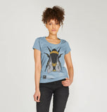 Women's Fit Organic Cotton Geometric Bee T-Shirt