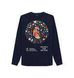 Navy Blue Women's Fit Robin Christmas Sweatshirt