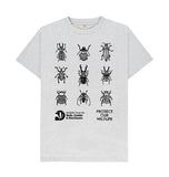 Grey Unisex Recycled Cotton Beetle Crew Neck T-Shirt