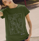 Women's Scoop Neck Autumn Cyclamen T-shirt