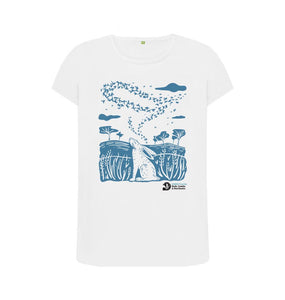 White Women's Murmuration White T-shirt