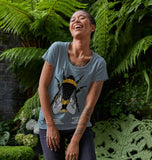 Women's Fit Organic Cotton Geometric Bee T-Shirt