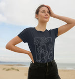 Women's Scoop Neck Autumn Cyclamen T-shirt