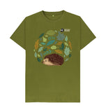 Moss Green Men's Hedgehog T-Shirt