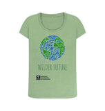 Sage Women's Fit Organic Cotton 'Wilder Future' T-Shirt
